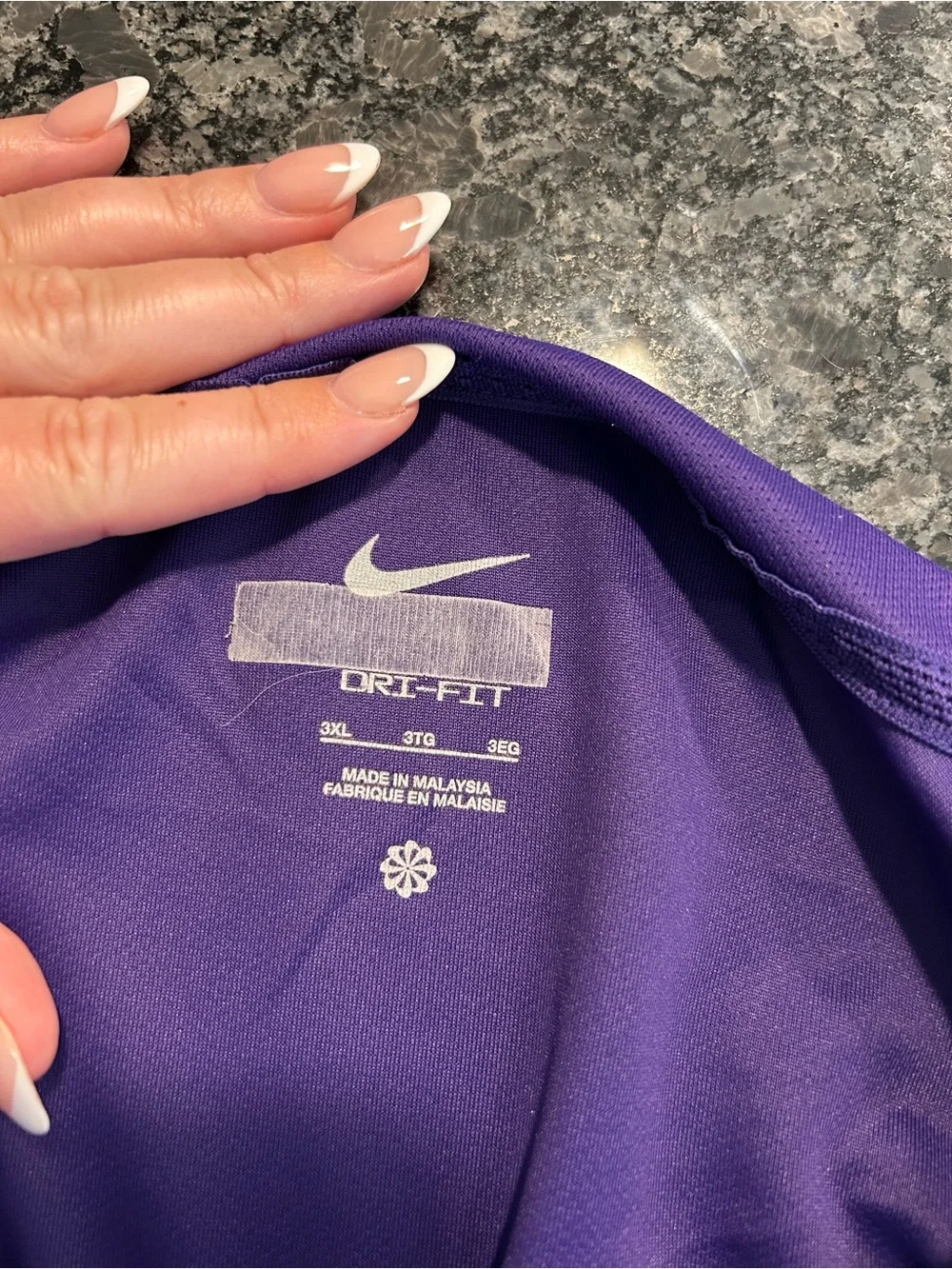 Nike Purple LSU Long-Sleeve 'Tigers' Performance Top